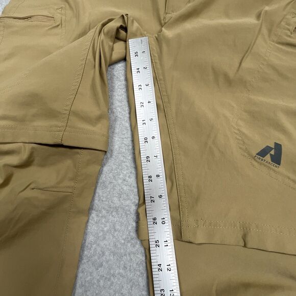 Eddie Bauer First Ascent Pants Mens 38 x 30 Khaki Tan Convertible Nylon Cargo - Picture 4 of 15